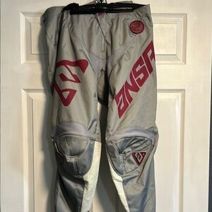 🏍️ ANSWER Racing MX Elite Pants Berry/Grey Motorcross 36 NWOT